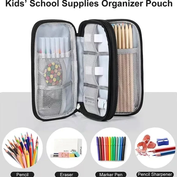 🌺 Travel school make-up electronic bag. Navy - Picture 8 of 8